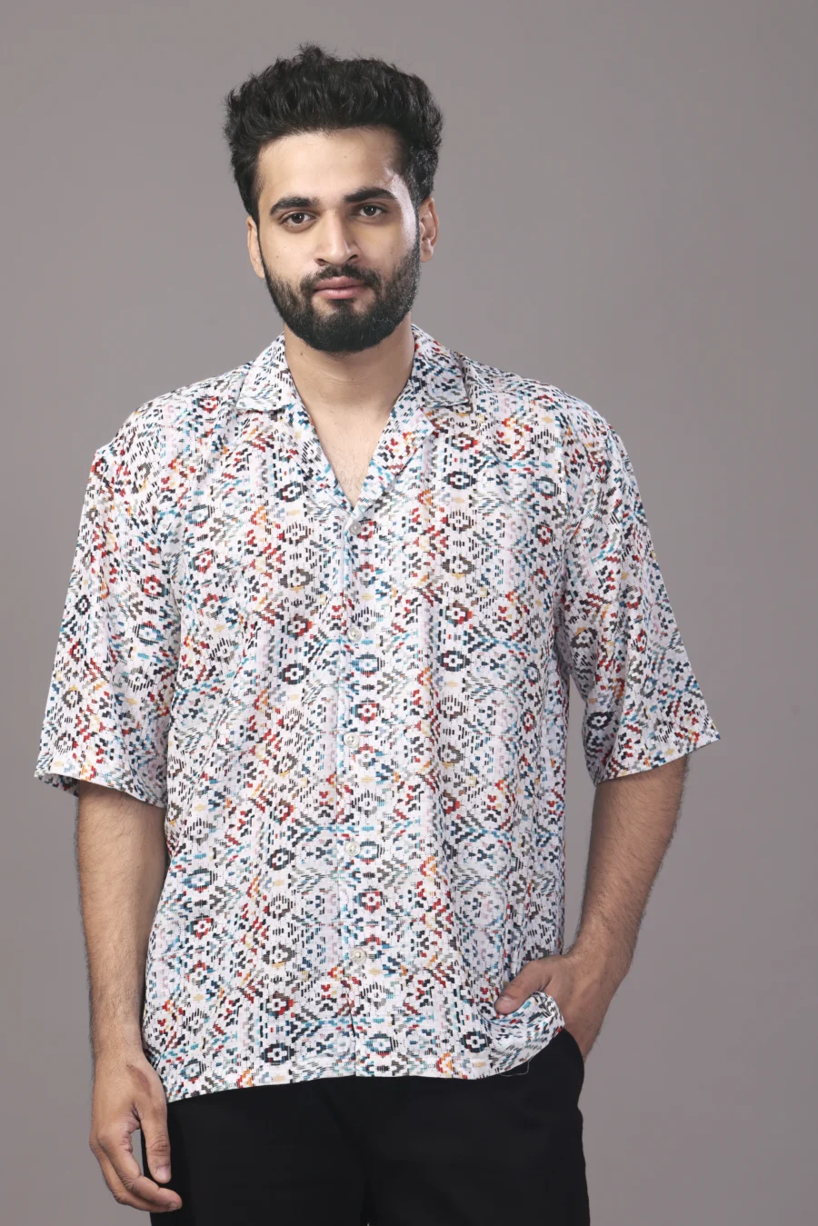 Killim Multicolour Relaxed Fit Shirt - Image 2