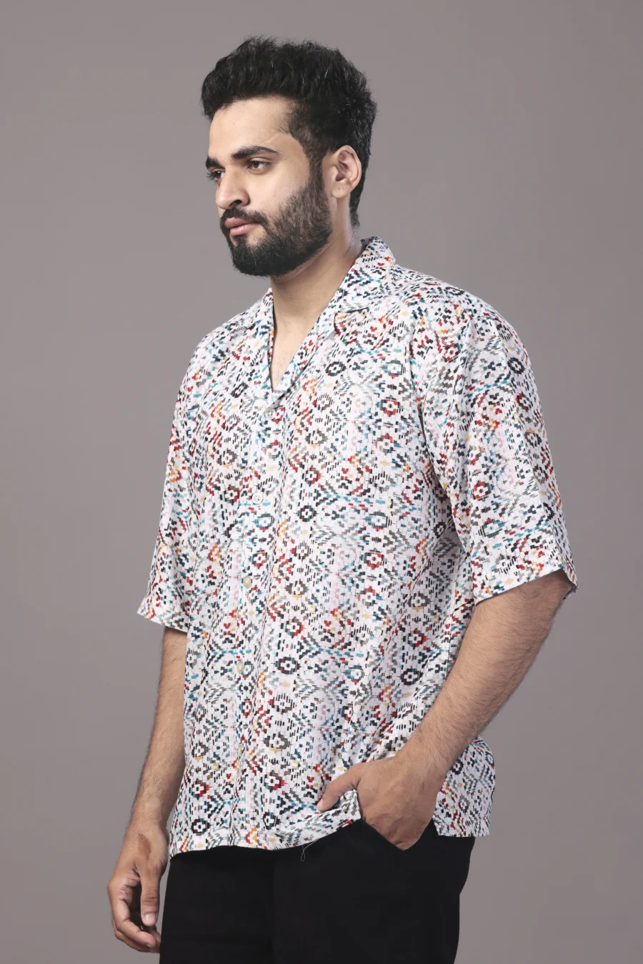 Killim Multicolour Relaxed Fit Shirt - Image 3